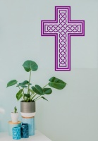 Lattice Cross Wall Sticker